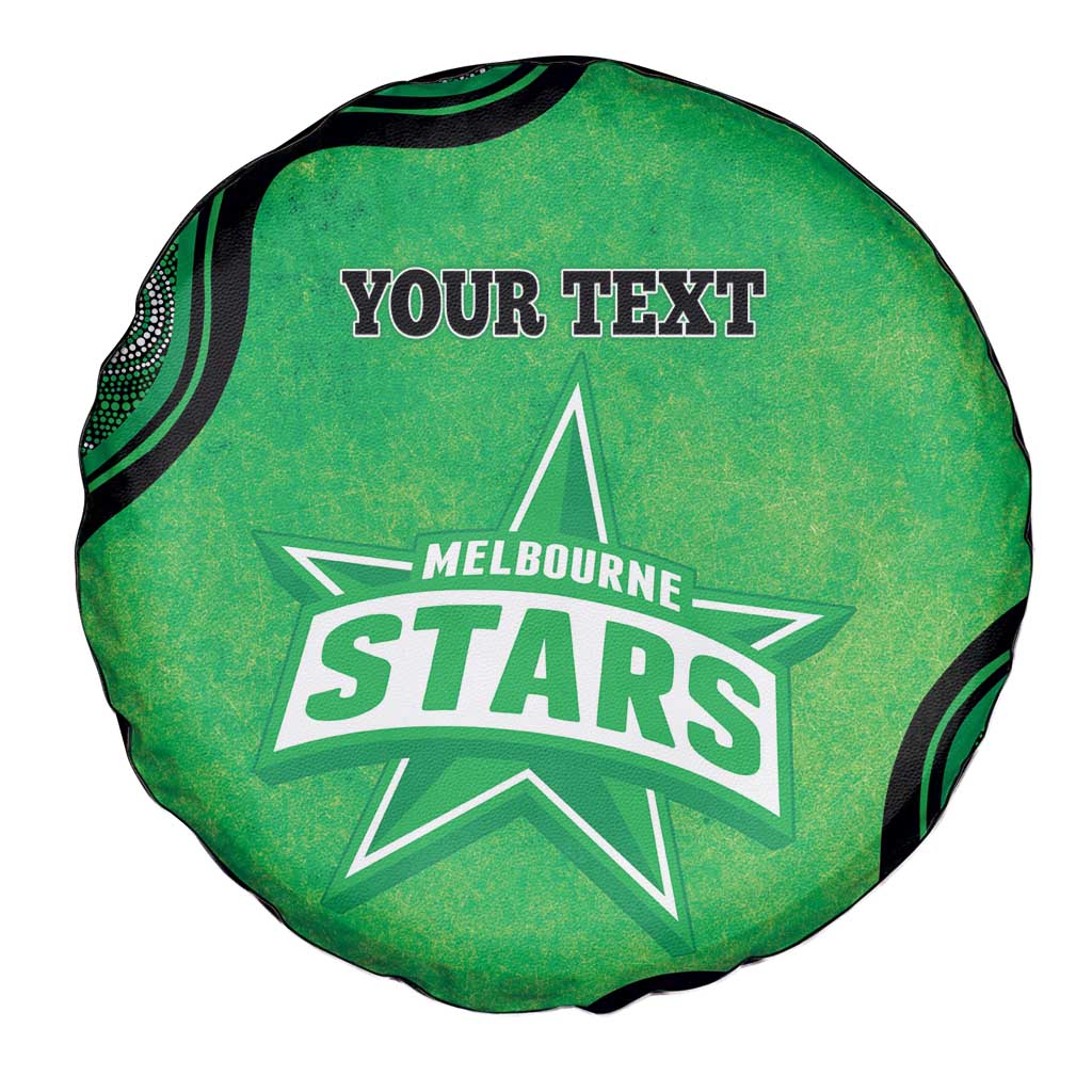 Custom Melbourne Stars Spare Tire Cover Indigenous Art - Grunge Style