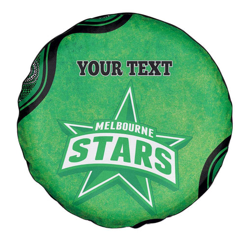 Custom Melbourne Stars Spare Tire Cover Indigenous Art - Grunge Style