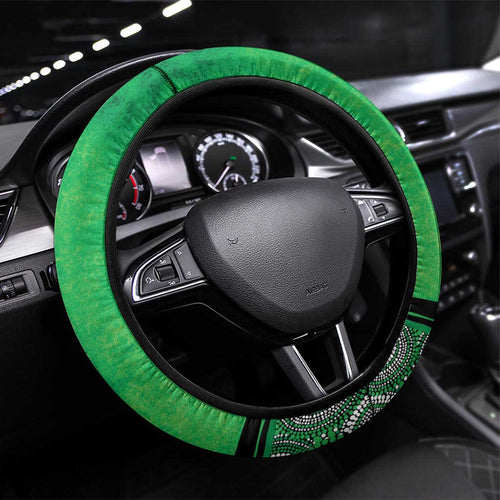 Melbourne Stars Steering Wheel Cover Indigenous Art - Grunge Style