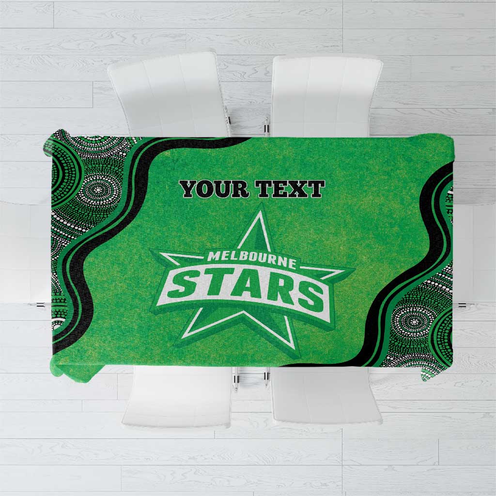 Custom Melbourne Stars Tablecloth Indigenous Art - Grunge Style