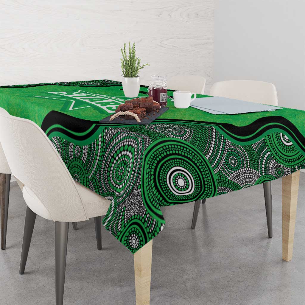 Custom Melbourne Stars Tablecloth Indigenous Art - Grunge Style