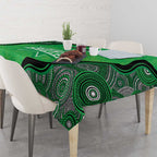 Custom Melbourne Stars Tablecloth Indigenous Art - Grunge Style