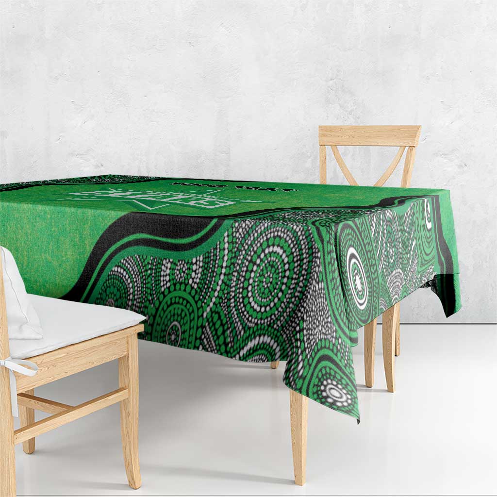 Custom Melbourne Stars Tablecloth Indigenous Art - Grunge Style