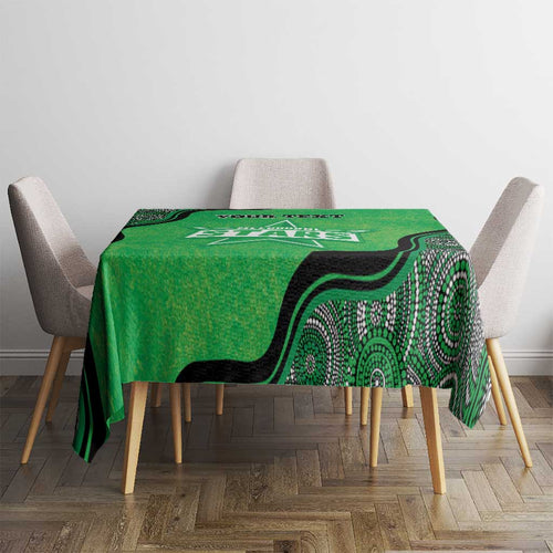 Custom Melbourne Stars Tablecloth Indigenous Art - Grunge Style