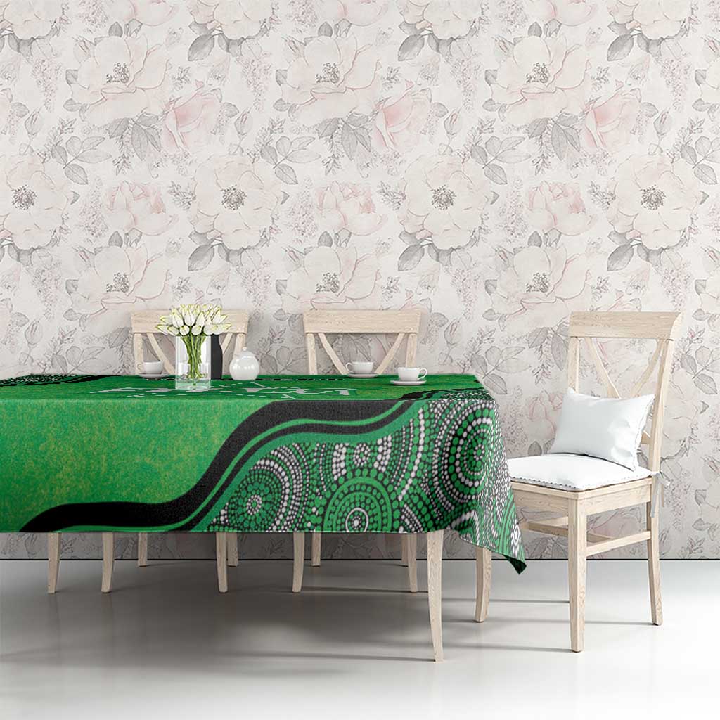 Custom Melbourne Stars Tablecloth Indigenous Art - Grunge Style