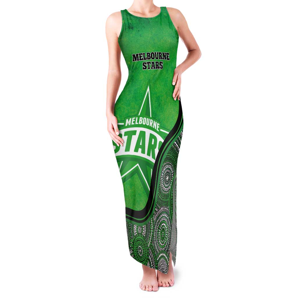 Custom Melbourne Stars Tank Maxi Dress Indigenous Art - Grunge Style