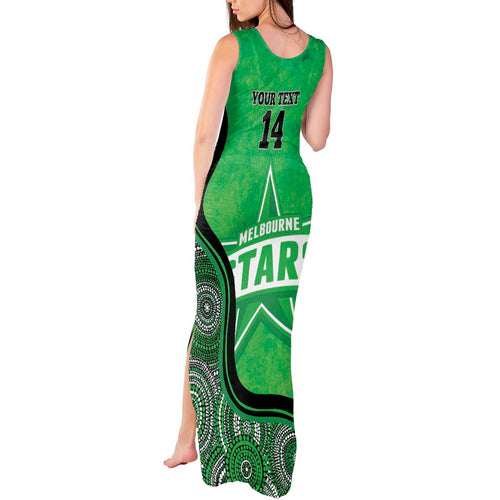 Custom Melbourne Stars Tank Maxi Dress Indigenous Art - Grunge Style