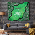 Custom Melbourne Stars Tapestry Indigenous Art - Grunge Style