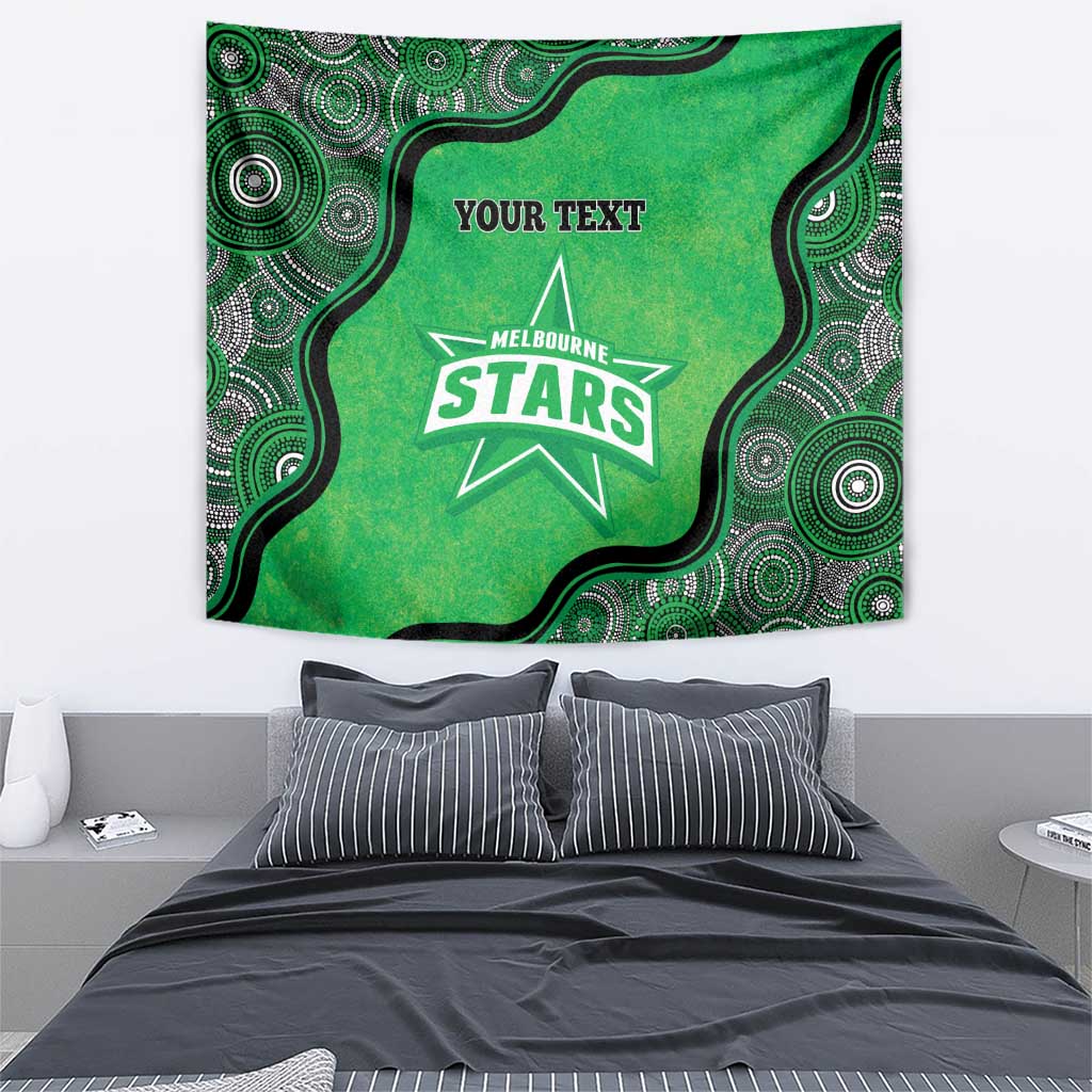 Custom Melbourne Stars Tapestry Indigenous Art - Grunge Style