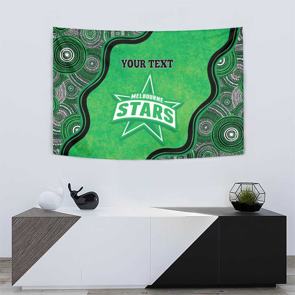 Custom Melbourne Stars Tapestry Indigenous Art - Grunge Style