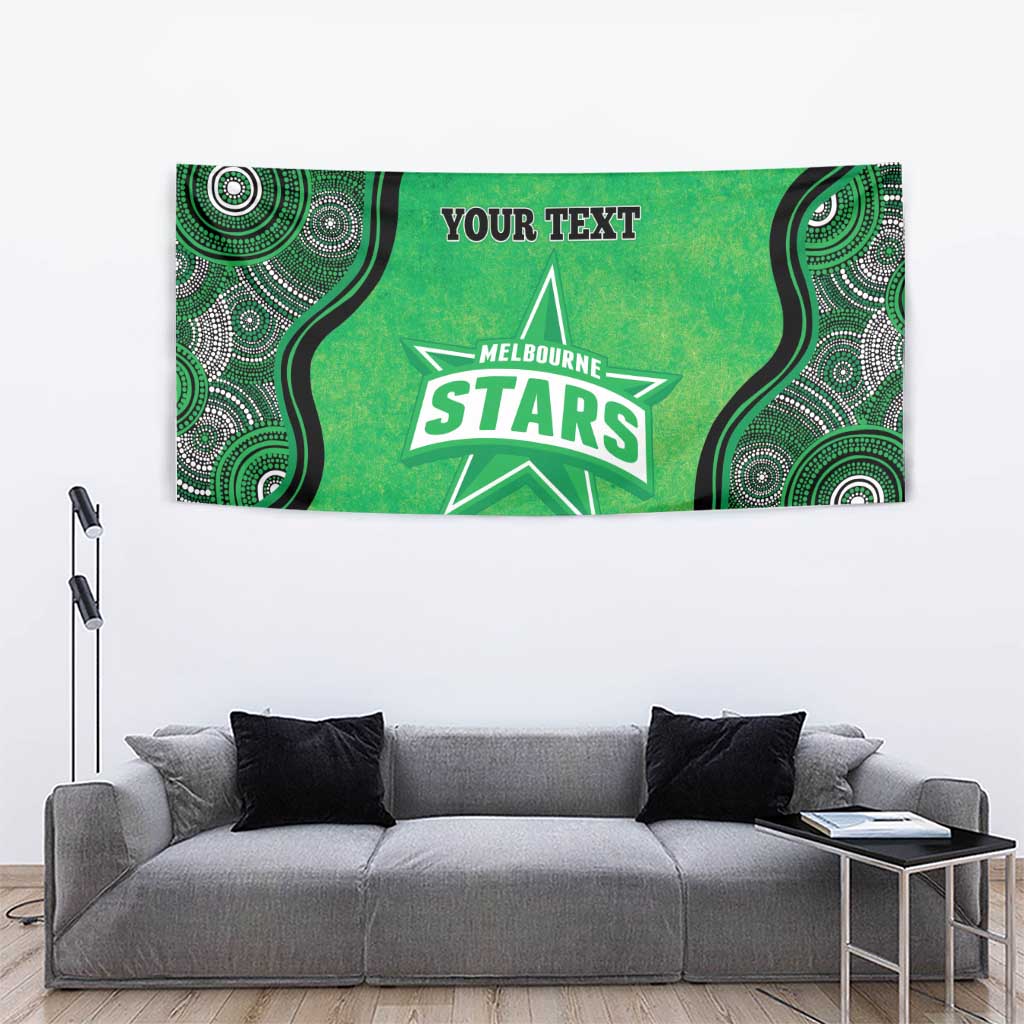 Custom Melbourne Stars Tapestry Indigenous Art - Grunge Style