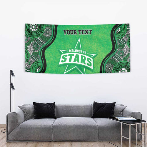 Custom Melbourne Stars Tapestry Indigenous Art - Grunge Style