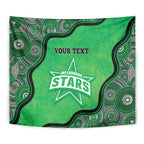 Custom Melbourne Stars Tapestry Indigenous Art - Grunge Style