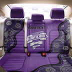 Custom Hobart Hurricanes Back Car Seat Cover Indigenous Art - Grunge Style