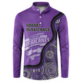 Custom Hobart Hurricanes Button Sweatshirt Indigenous Art - Grunge Style
