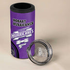 Custom Hobart Hurricanes 4 in 1 Can Cooler Tumbler Indigenous Art - Grunge Style