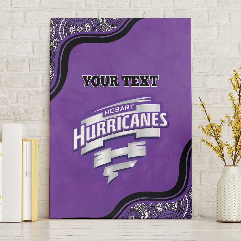 Custom Hobart Hurricanes Canvas Wall Art Indigenous Art - Grunge Style