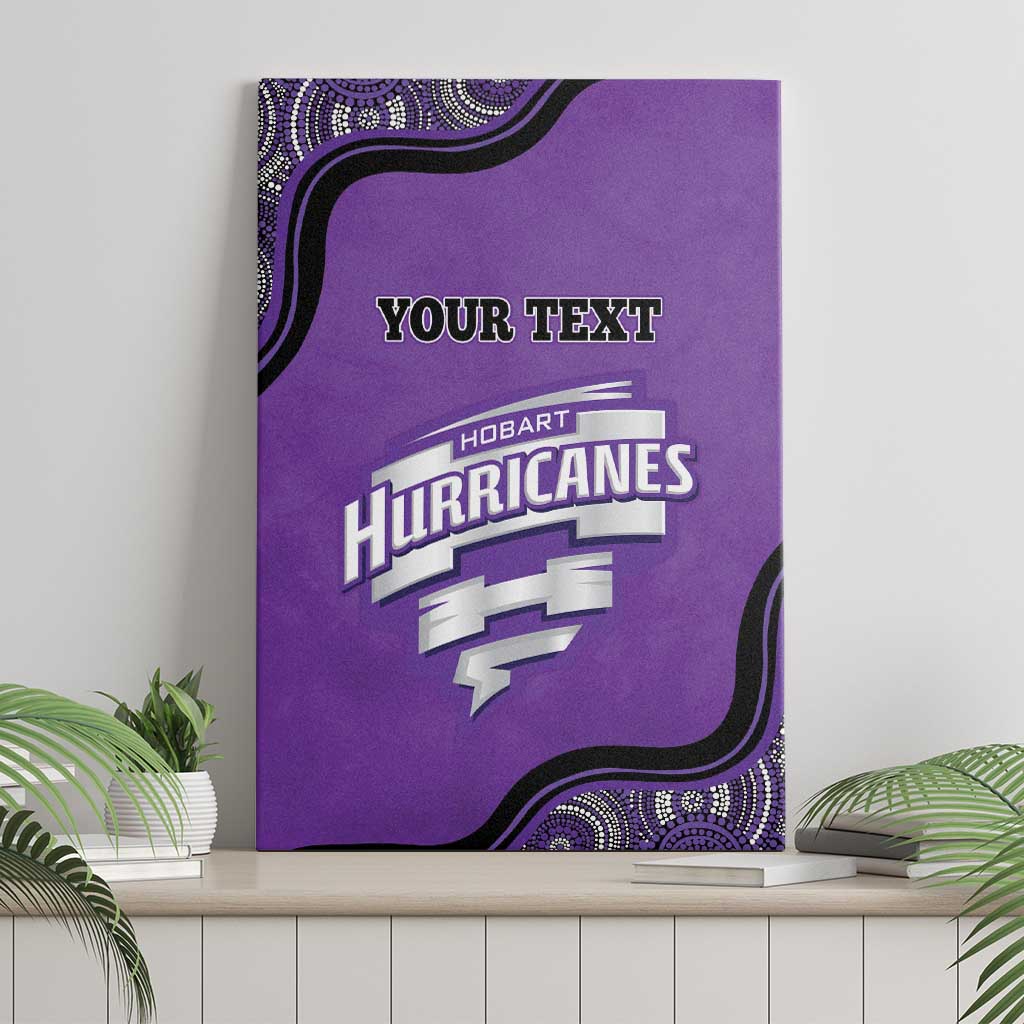 Custom Hobart Hurricanes Canvas Wall Art Indigenous Art - Grunge Style