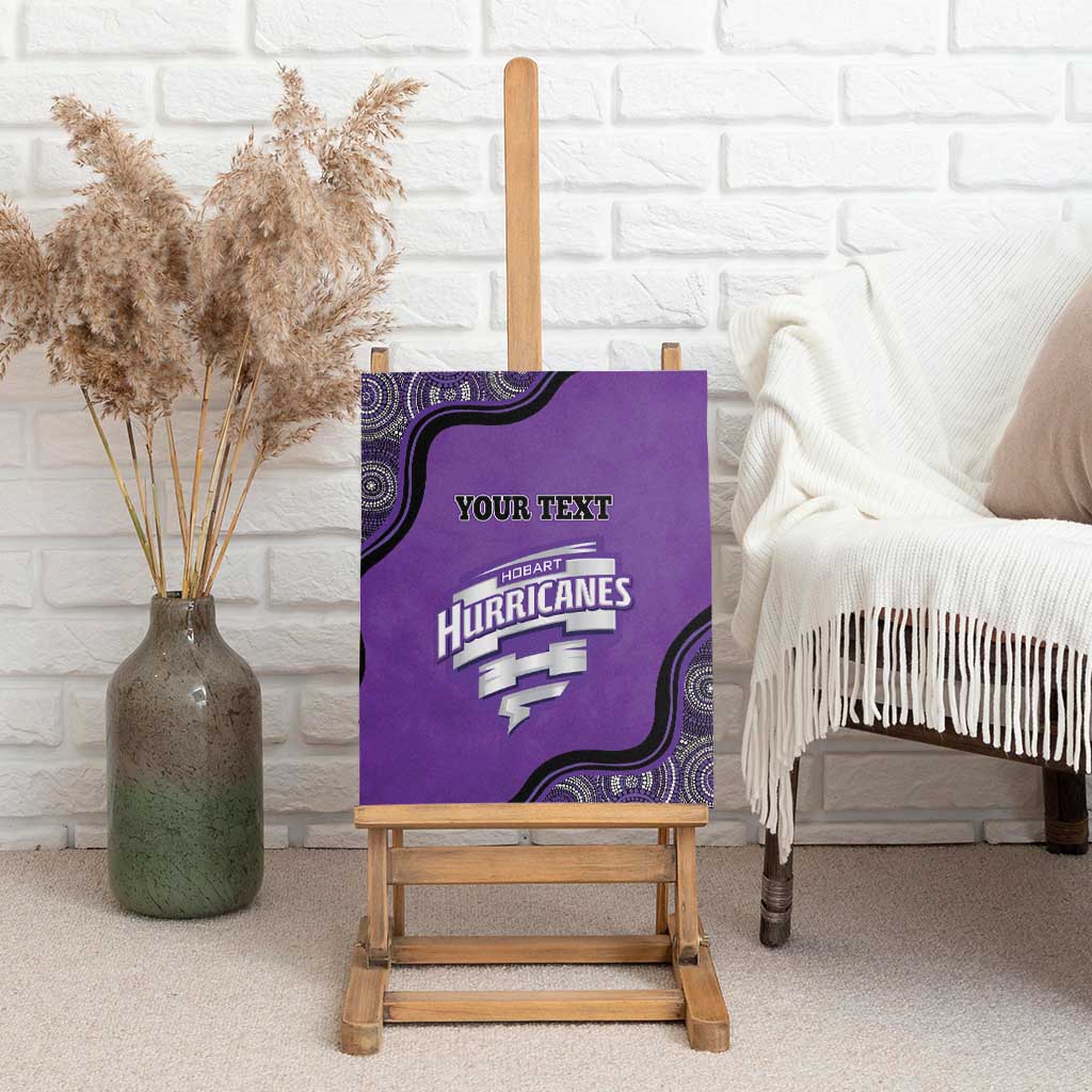 Custom Hobart Hurricanes Canvas Wall Art Indigenous Art - Grunge Style