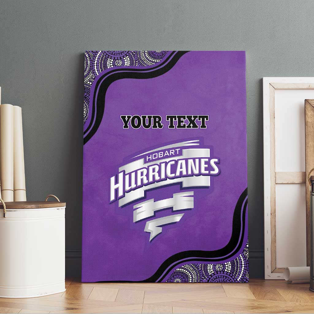Custom Hobart Hurricanes Canvas Wall Art Indigenous Art - Grunge Style