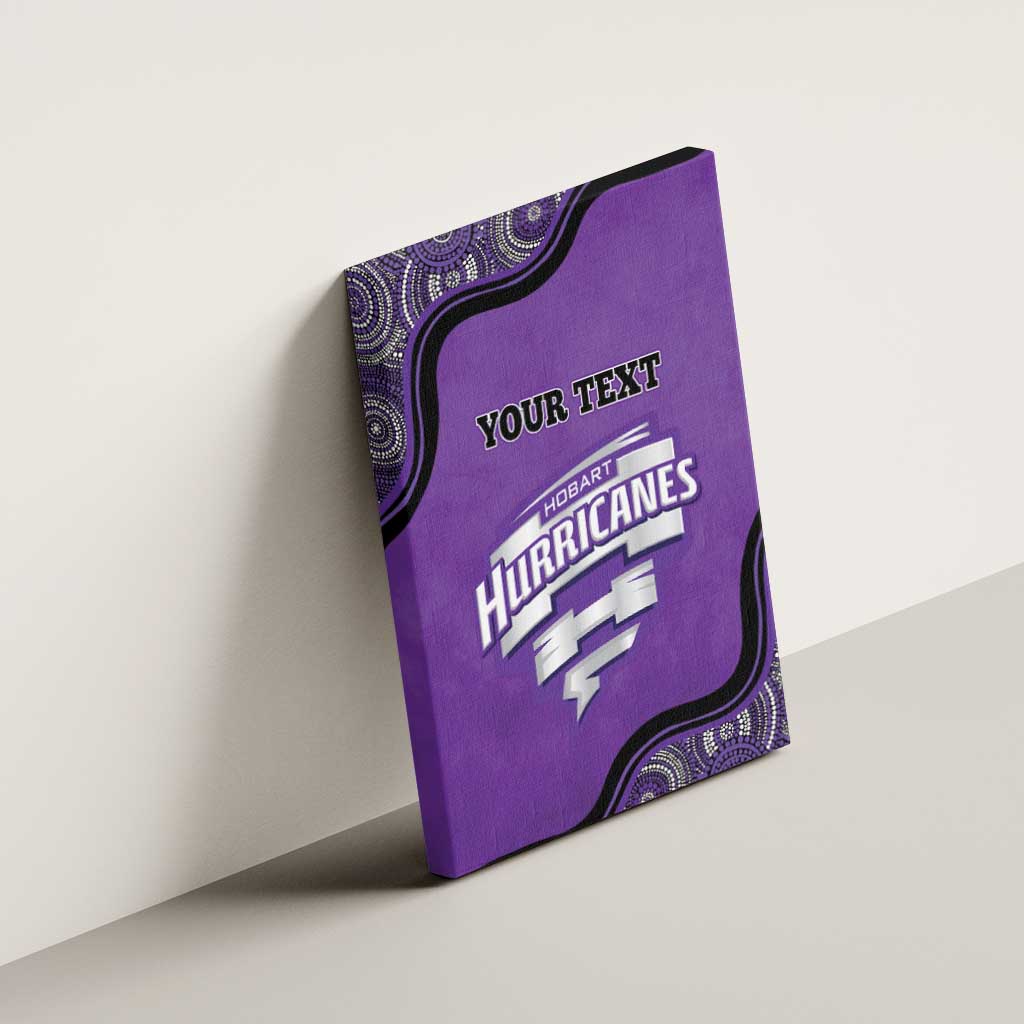 Custom Hobart Hurricanes Canvas Wall Art Indigenous Art - Grunge Style