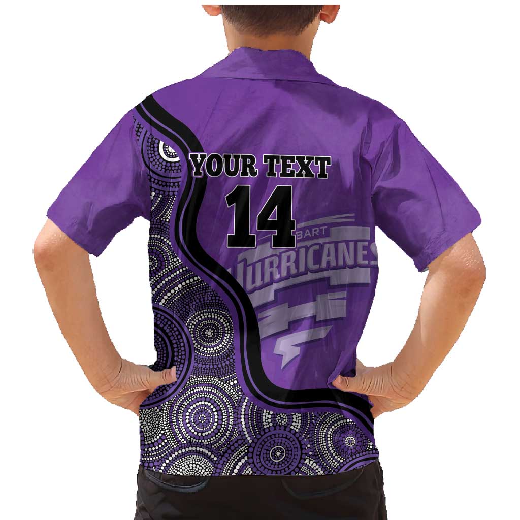 Custom Hobart Hurricanes Family Matching Mermaid Dress and Hawaiian Shirt Indigenous Art - Grunge Style