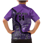 Custom Hobart Hurricanes Family Matching Mermaid Dress and Hawaiian Shirt Indigenous Art - Grunge Style