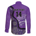 Custom Hobart Hurricanes Family Matching Mermaid Dress and Hawaiian Shirt Indigenous Art - Grunge Style