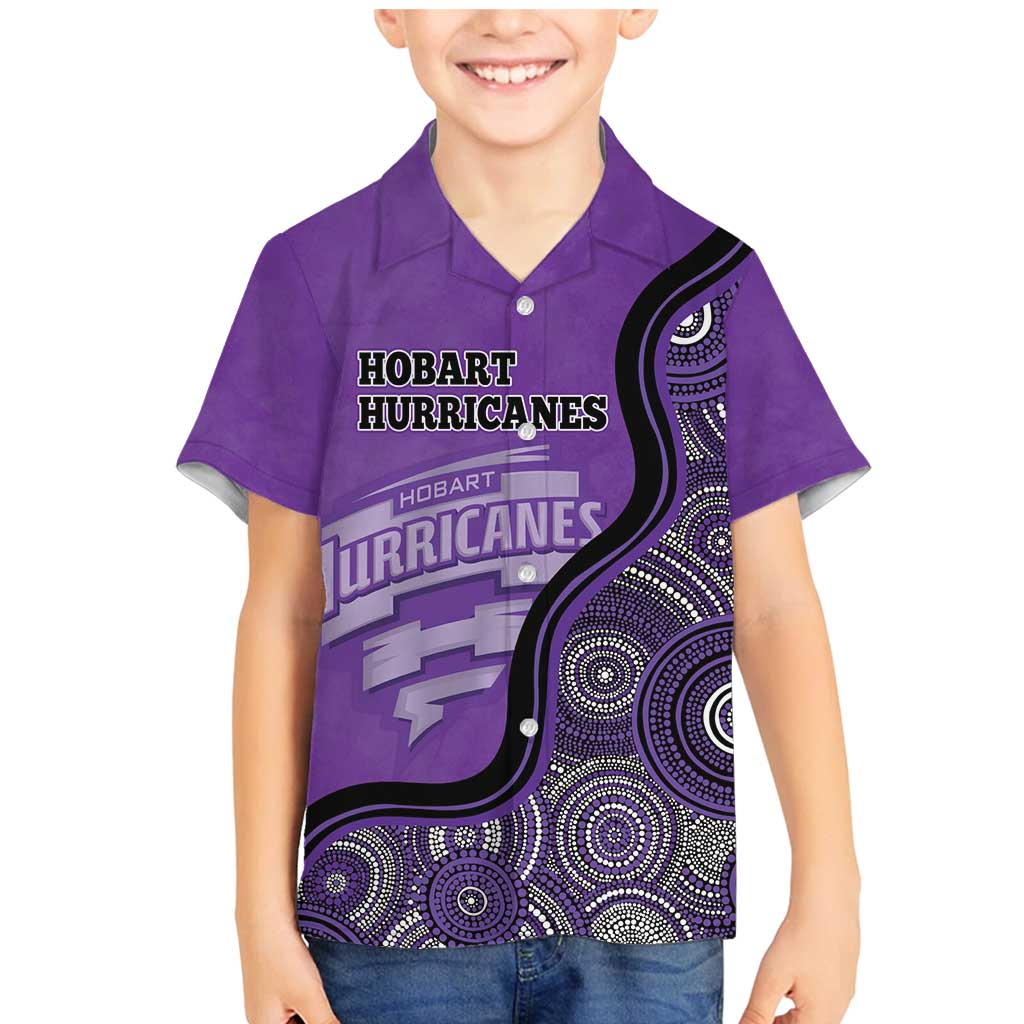 Custom Hobart Hurricanes Family Matching Mermaid Dress and Hawaiian Shirt Indigenous Art - Grunge Style