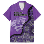 Custom Hobart Hurricanes Family Matching Off Shoulder Maxi Dress and Hawaiian Shirt Indigenous Art - Grunge Style