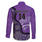 Custom Hobart Hurricanes Family Matching Short Sleeve Bodycon Dress and Hawaiian Shirt Indigenous Art - Grunge Style