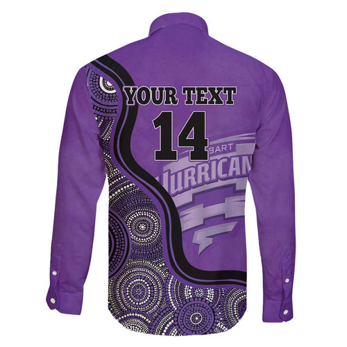 Custom Hobart Hurricanes Family Matching Short Sleeve Bodycon Dress and Hawaiian Shirt Indigenous Art - Grunge Style