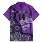 Custom Hobart Hurricanes Family Matching Summer Maxi Dress and Hawaiian Shirt Indigenous Art - Grunge Style