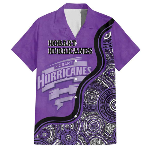 Custom Hobart Hurricanes Family Matching Tank Maxi Dress and Hawaiian Shirt Indigenous Art - Grunge Style