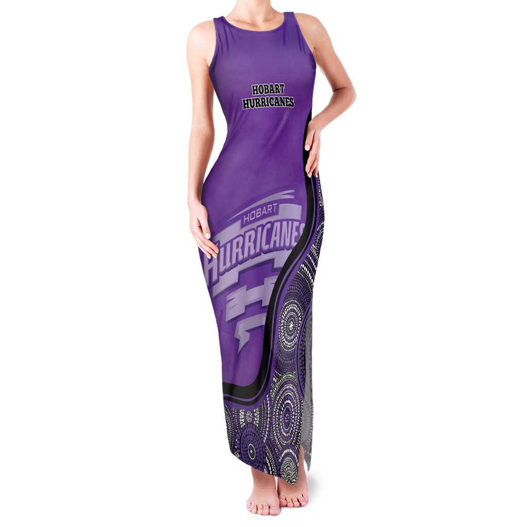 Custom Hobart Hurricanes Family Matching Tank Maxi Dress and Hawaiian Shirt Indigenous Art - Grunge Style
