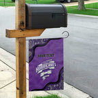 Custom Hobart Hurricanes Garden Flag Indigenous Art - Grunge Style