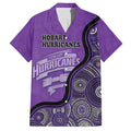 Custom Hobart Hurricanes Hawaiian Shirt Indigenous Art - Grunge Style