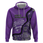 Custom Hobart Hurricanes Hoodie Indigenous Art - Grunge Style