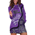Custom Hobart Hurricanes Hoodie Dress Indigenous Art - Grunge Style