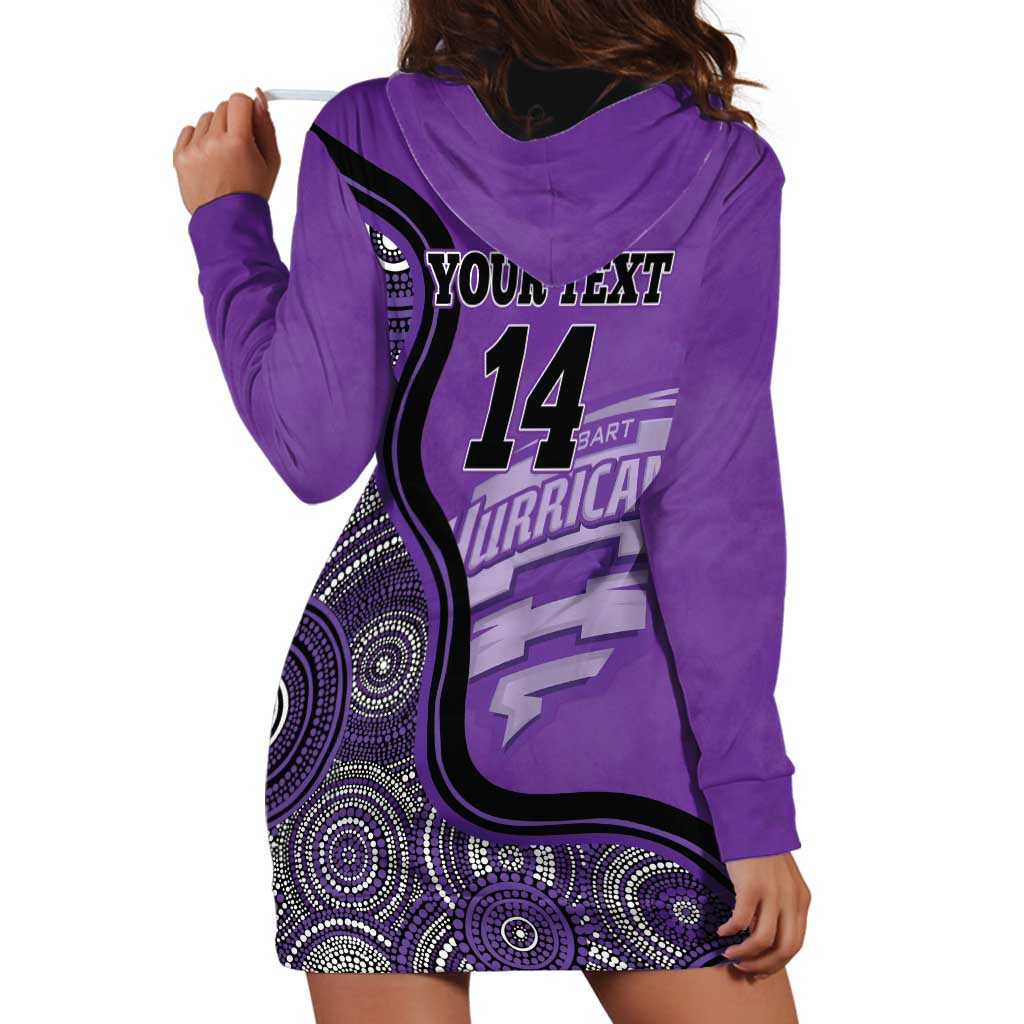 Custom Hobart Hurricanes Hoodie Dress Indigenous Art - Grunge Style