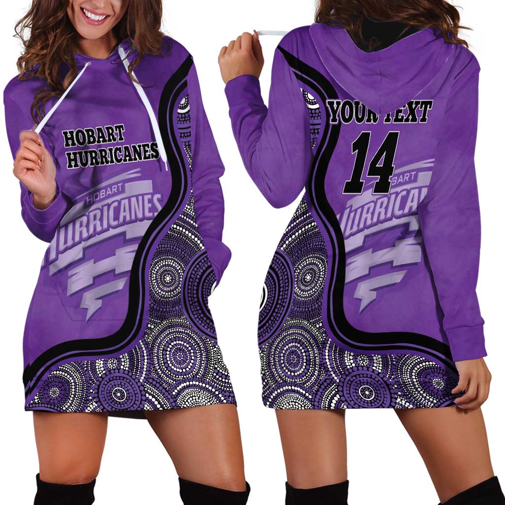 Custom Hobart Hurricanes Hoodie Dress Indigenous Art - Grunge Style