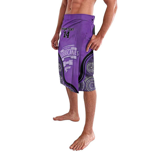 Custom Hobart Hurricanes Lavalava Indigenous Art - Grunge Style