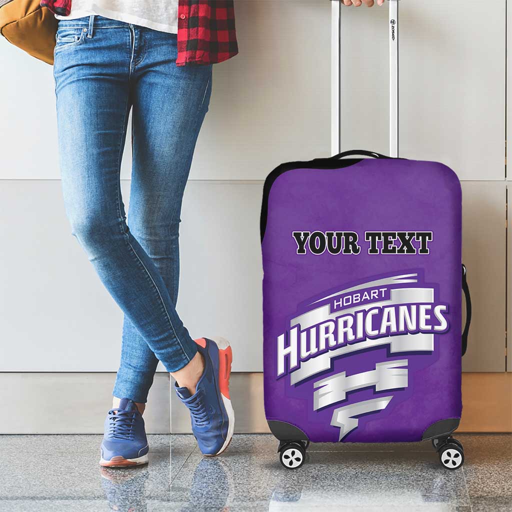 Custom Hobart Hurricanes Luggage Cover Indigenous Art - Grunge Style