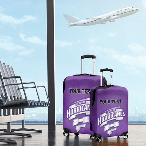 Custom Hobart Hurricanes Luggage Cover Indigenous Art - Grunge Style