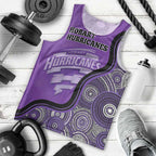 Custom Hobart Hurricanes Men Tank Top Indigenous Art - Grunge Style