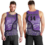 Custom Hobart Hurricanes Men Tank Top Indigenous Art - Grunge Style