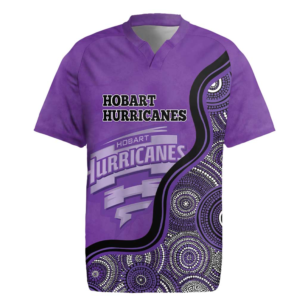 Custom Hobart Hurricanes Rugby Jersey Indigenous Art - Grunge Style