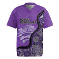 Custom Hobart Hurricanes Rugby Jersey Indigenous Art - Grunge Style