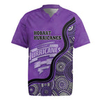 Custom Hobart Hurricanes Rugby Jersey Indigenous Art - Grunge Style