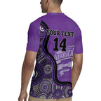 Custom Hobart Hurricanes Rugby Jersey Indigenous Art - Grunge Style